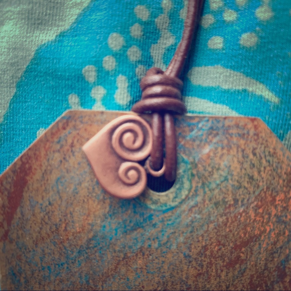 SOLD. * Van Gogh Stamp. Handmade Bookmark. Copper